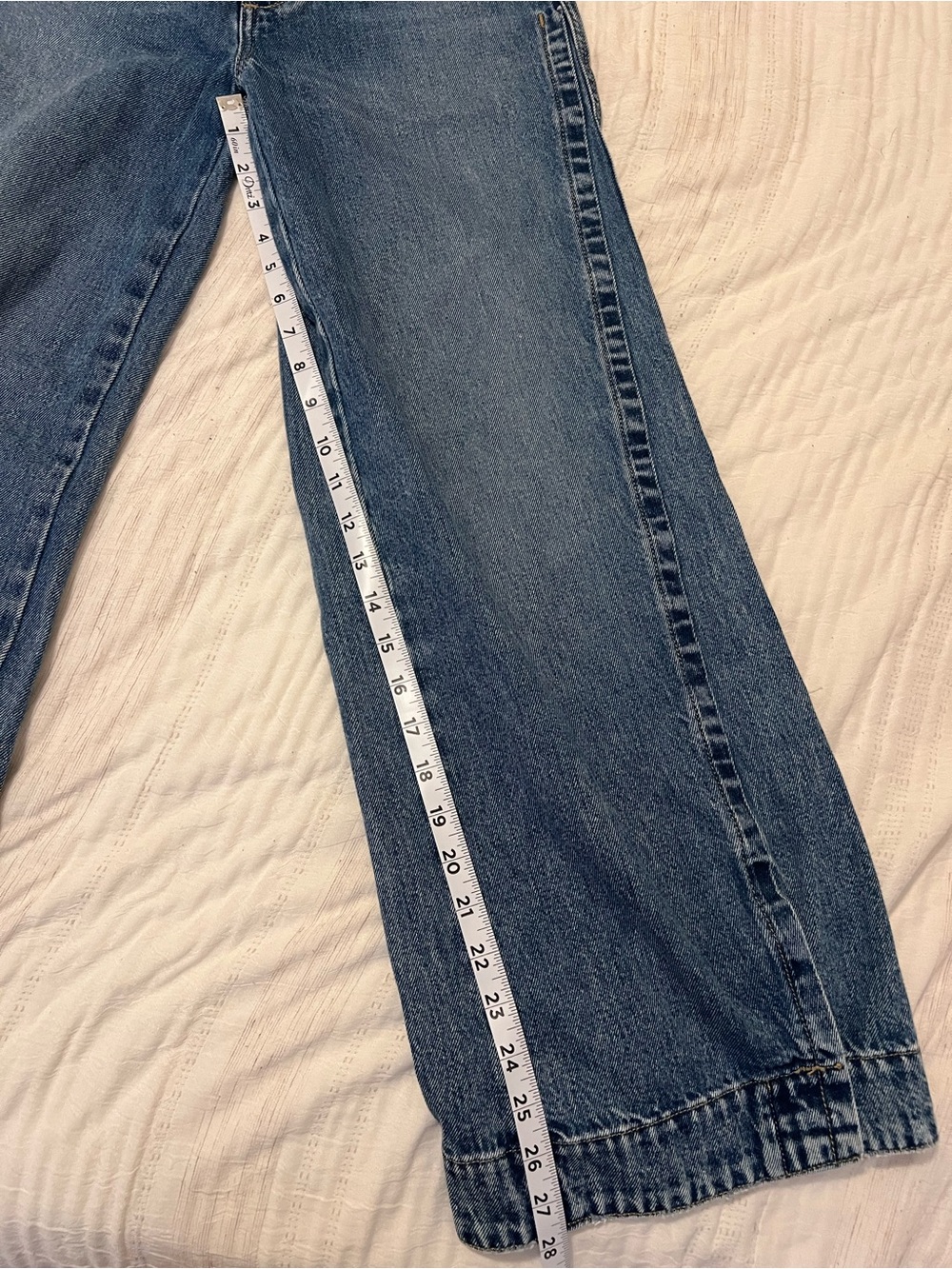 Favorite Daughter Wide-Leg Jeans in Medium Blue - Picture 9 of 9